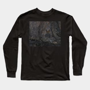 The Stunning Eyes of a Great Horned Owl Long Sleeve T-Shirt